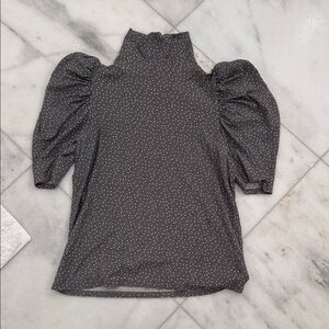 Nation LTD Black and White Polka Dot Blouse